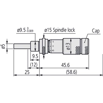 Mitutoyo - Micrometer Head Zero Adjustable