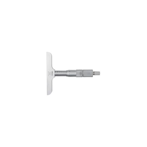 MITUTOYO 129-153 Depth Micrometer, Interchangeable Rods 0-300mm, 101mm Base