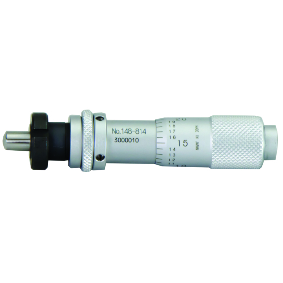 MITUTOYO 148-814 Micrometer Head, Small Standard Type 0-0,5", Clamp Nut, Spi. Lock, Sph. Spi.