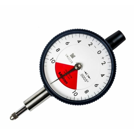 MITUTOYO 2976TB Dial Indicator, Flat Back, AGD/ANSI 0,02", 0,0005", One Revo., Dust/Shockpr.