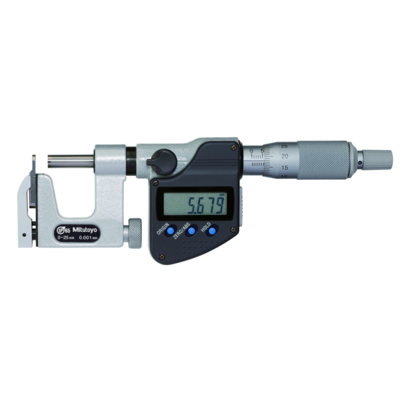 MITUTOYO 317-251-30 Digital Interchangeable Anvil Micrometer 0-25mm, IP65