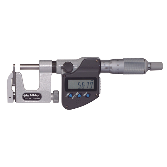 MITUTOYO 317-251-30 Digital Interchangeable Anvil Micrometer 0-25mm, IP65