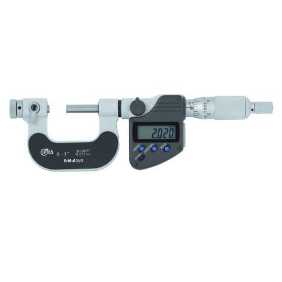 MITUTOYO 326-351-30 Digital Screw Thread Micrometer IP65 Inch/Metric, 0-1"