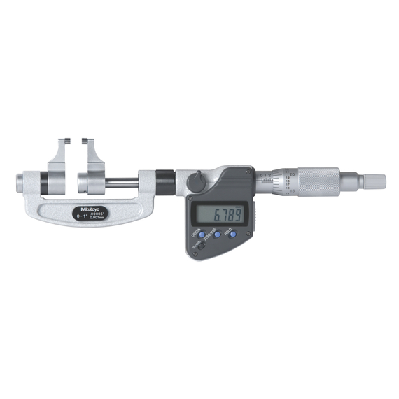 MITUTOYO 343-350-30 Digital Caliper Jaw Micrometer Inch/Metric, 0-1"
