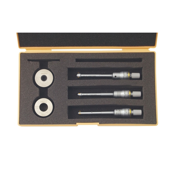 MITUTOYO 368-916 3-Point Internal Micrometer Holtest Set 0,275-0,5" (3 pcs.)