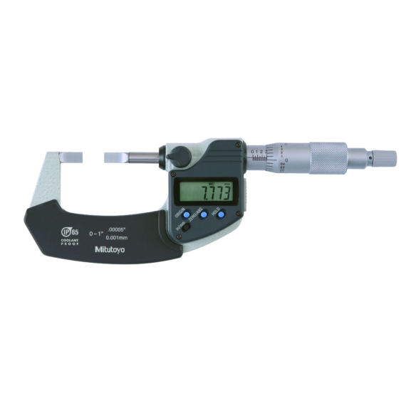 MITUTOYO 422-331-30 Digital Blade Micrometer, Blade=0,75mm Inch/Metric,1-2"
