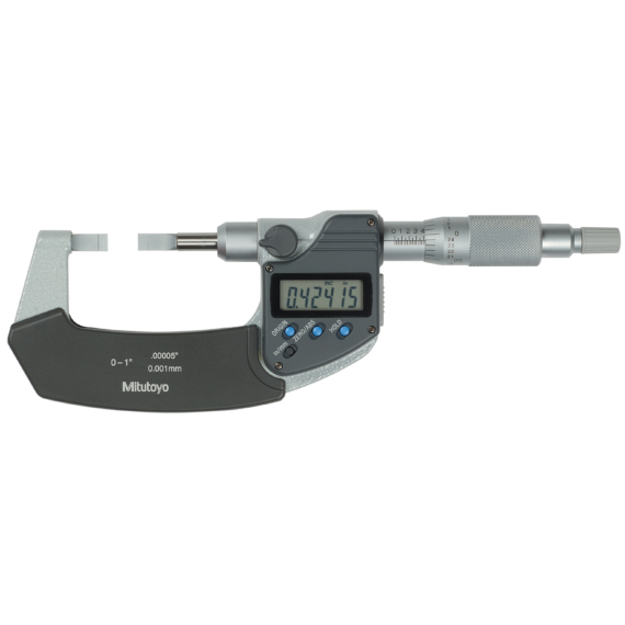 MITUTOYO 422-360-30 Digital Blade Micrometer, Blade=0,4mm Inch/Metric, 0-1"
