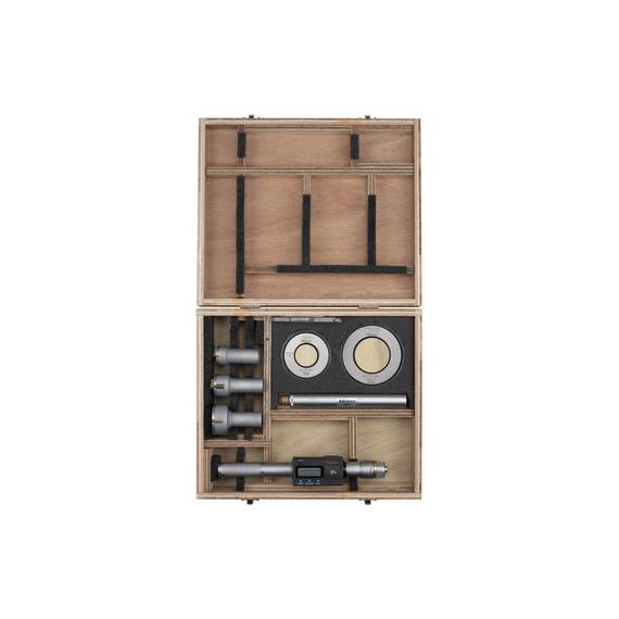 MITUTOYO 468-978 Digital 3-Point Internal Micrometer Set 0,8 - 2", Interchange. Head IP65, TIN