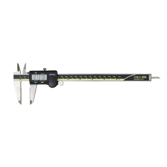 MITUTOYO 500-164-30 Digital ABS AOS Caliper, ID/OD Carb. Ja. In/Met., 0-8", Blade, Thumb R., w/o Outp