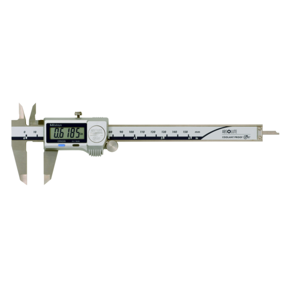 MITUTOYO 500-762-20 Digital ABS Caliper CoolantProof IP67 Inch/Metric, 0-6", Thumb Roller