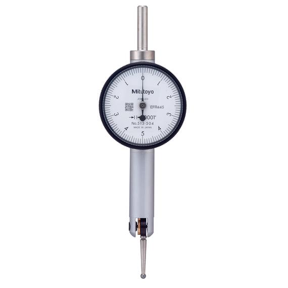MITUTOYO 513-504 Dial Test Indicator, Horiz. Pocket Type 0,01", 0,0001", 9,52mm Stem