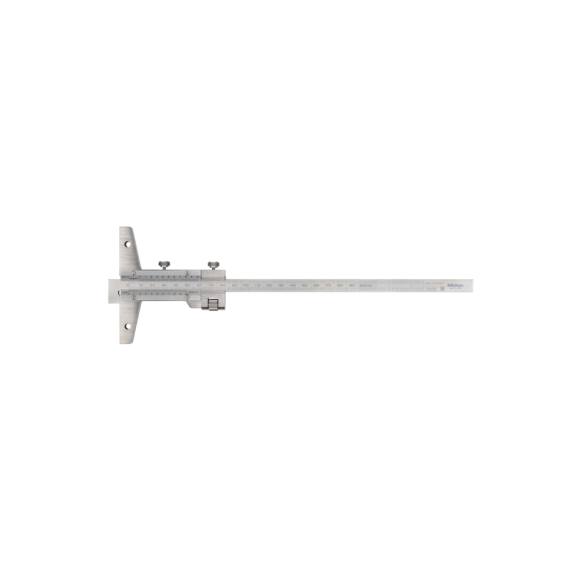 MITUTOYO 527-412 Vernier Depth Gauge Hook Type 0-200mm, 0,02mm, Fine adjustment