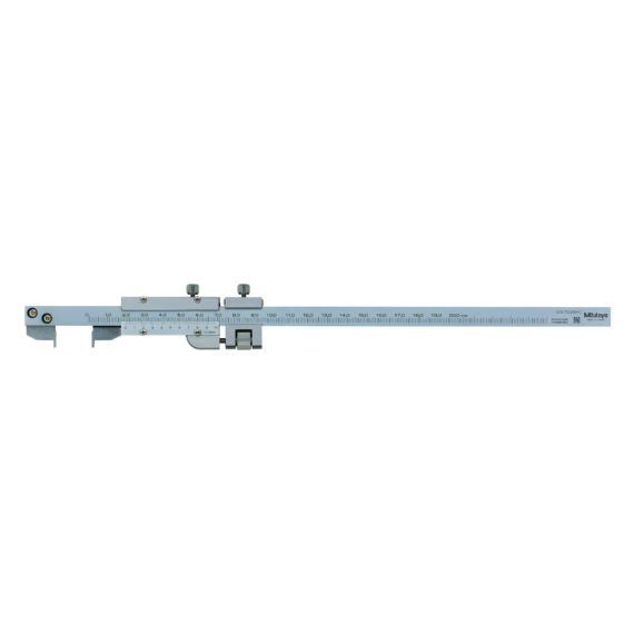 MITUTOYO 536-172 Vernier Hook Type Caliper, Fine Adjust. 0-200mm, 0,02mm, Metric