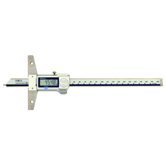 MITUTOYO 571-311-20 Digital ABS Depth Gauge IP67, Pin Type Inch/Metric, 0-6"/0-150mm