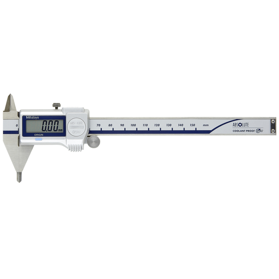 MITUTOYO 573-625-20 Digital ABS Point Caliper (Point Type) 0-150mm, IP67, Thumb Roller
