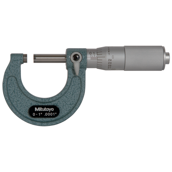 MITUTOYO 103-135 Outside Micrometer Economy Design 0-1", Friction Thimble, 0,0001"