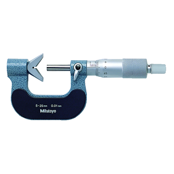 MITUTOYO 114-102 3 Flute V-Anvil Micrometer 10-25mm