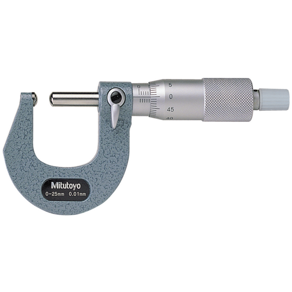MITUTOYO 115-215 Tube Micrometer, Spherical Anvil/Spindle 0-25mm