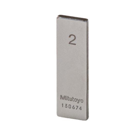 MITUTOYO 611924-041 Gauge Block, Metric, Inspection Cert. ISO, Grade 2, Steel, 0,83mm