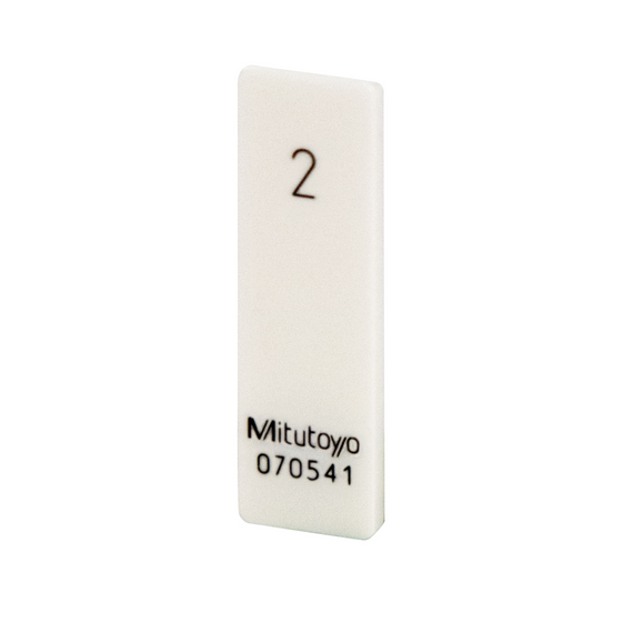 MITUTOYO 613600-016 Gauge Block, Metric, with JCSS Cert. ISO, Grade K, Ceramic, 1,4mm