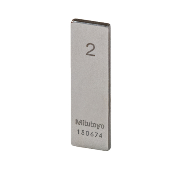 MITUTOYO 611606-041 Gauge Block, Metric, Inspection Cert. ISO, Grade 2, Steel, 1,46mm