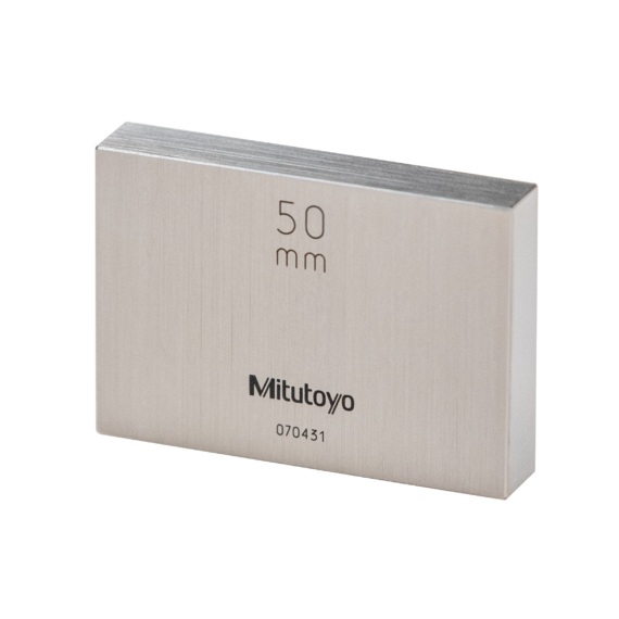 MITUTOYO 611629-041 Gauge Block, Metric, Inspection Cert. ISO, Grade 2, Steel, 19mm