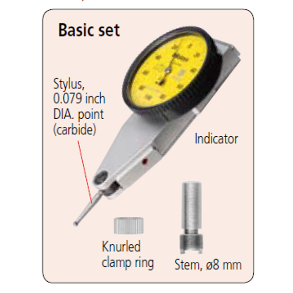 MITUTOYO 513-486-10E Dial Test Indicator, Parallel Type 0,5mm, 0,01mm